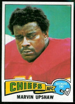 Marvin Upshaw 1975 Topps football card