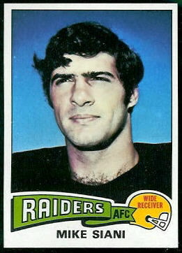 Mike Siani 1975 Topps football card