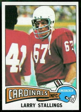 Larry Stallings 1975 Topps football card