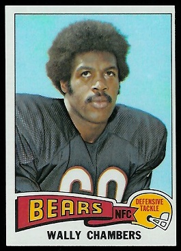 Wally Chambers 1975 Topps football card