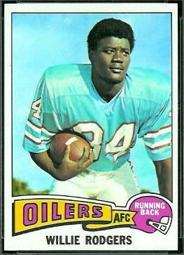 Willie Rodgers 1975 Topps football card