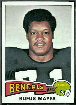 Rufus Mayes 1975 Topps football card