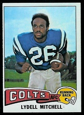 Lydell Mitchell 1975 Topps football card