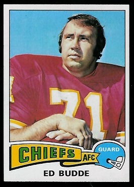 Ed Budde 1975 Topps football card