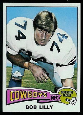 Bob Lilly 1975 Topps football card