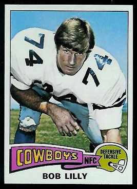 Bob Lilly 1975 Topps football card Bob Lilly 1975 Topps football card