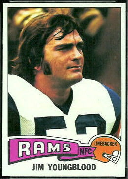 Jim Youngblood 1975 Topps football card