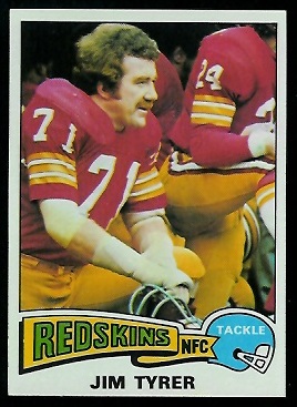 Jim Tyrer 1975 Topps football card