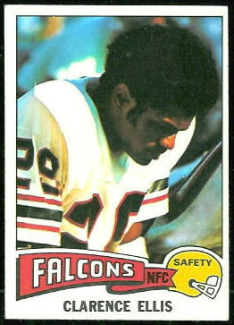 Clarence Ellis 1975 Topps football card