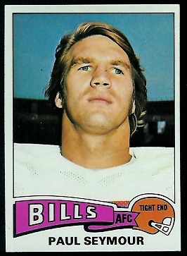 Paul Seymour 1975 Topps football card