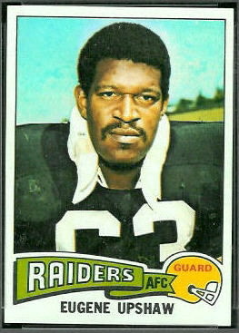 Gene Upshaw 1975 Topps football card