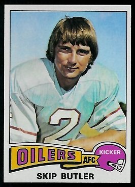 Skip Butler 1975 Topps football card