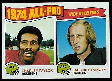 1974 All-Pro Receivers 1975 Topps football card