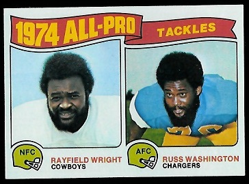 1974 All-Pro Tackles 1975 Topps football card 1974 All-Pro Tackles 1975 Topps football card