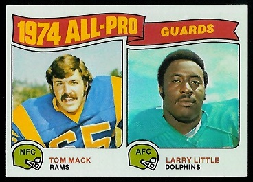 1974 All-Pro Guards 1975 Topps football card