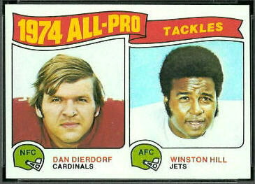 1974 All-Pro Tackles 1975 Topps football card