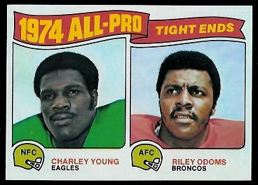 1974 All-Pro Tight Ends 1975 Topps football card