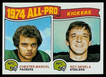 1974 All-Pro Kickers 1975 Topps football card