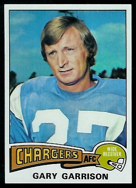 Gary Garrison 1975 Topps football card