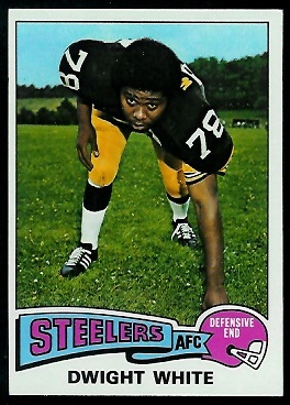 Dwight White 1975 Topps football card