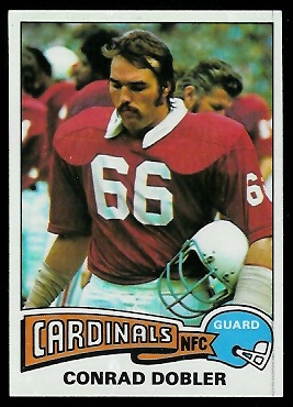 Conrad Dobler 1975 Topps football card