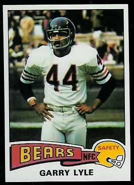 Garry Lyle 1975 Topps football card