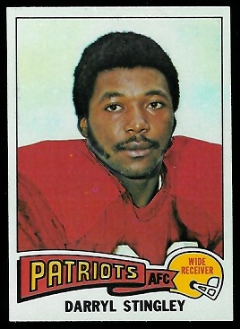 Darryl Stingley 1975 Topps football card