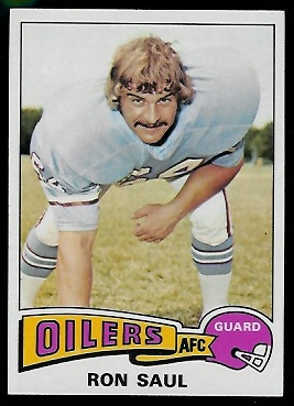 Ron Saul 1975 Topps football card Ron Saul 1975 Topps football card