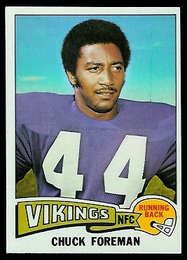 Chuck Foreman 1975 Topps football card