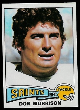 Don Morrison 1975 Topps football card