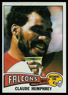 Claude Humphrey 1975 Topps football card