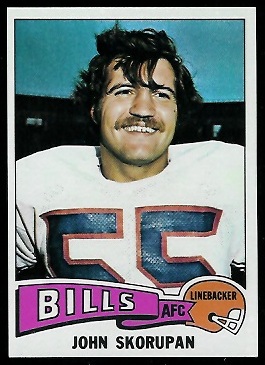 John Skorupan 1975 Topps football card