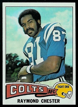 Raymond Chester 1975 Topps football card