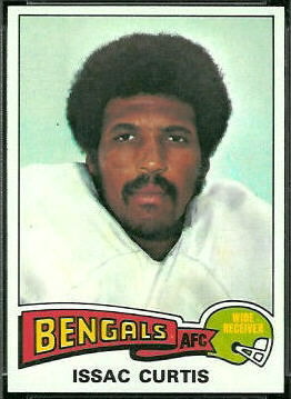 Isaac Curtis 1975 Topps football card