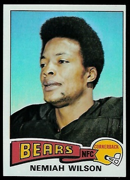 Nemiah Wilson 1975 Topps football card