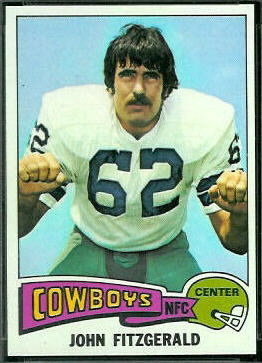 John Fitzgerald 1975 Topps football card