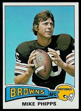 Mike Phipps 1975 Topps football card