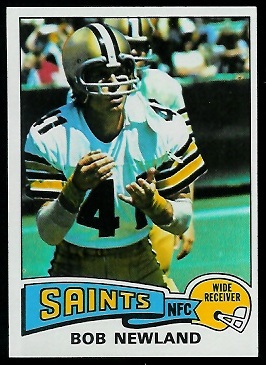 Bob Newland 1975 Topps football card