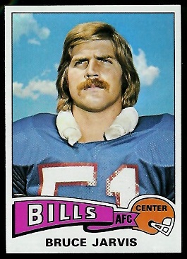 Bruce Jarvis 1975 Topps football card