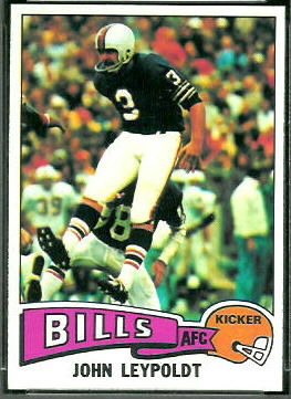 John Leypoldt 1975 Topps football card