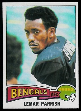 Lemar Parrish 1975 Topps football card