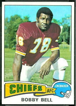 Bobby Bell 1975 Topps football card