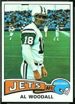 Al Woodall 1975 Topps football card