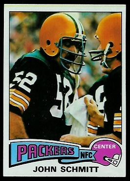 John Schmitt 1975 Topps football card