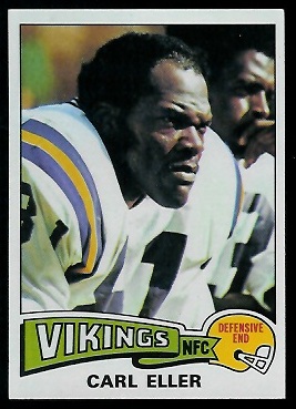 Carl Eller 1975 Topps football card