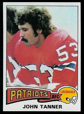 John Tanner 1975 Topps football card