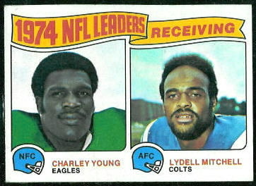 1974 Receiving Leaders 1975 Topps football card