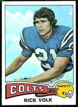 Rick Volk 1975 Topps football card