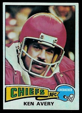 Ken Avery 1975 Topps football card