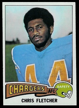 Chris Fletcher 1975 Topps football card